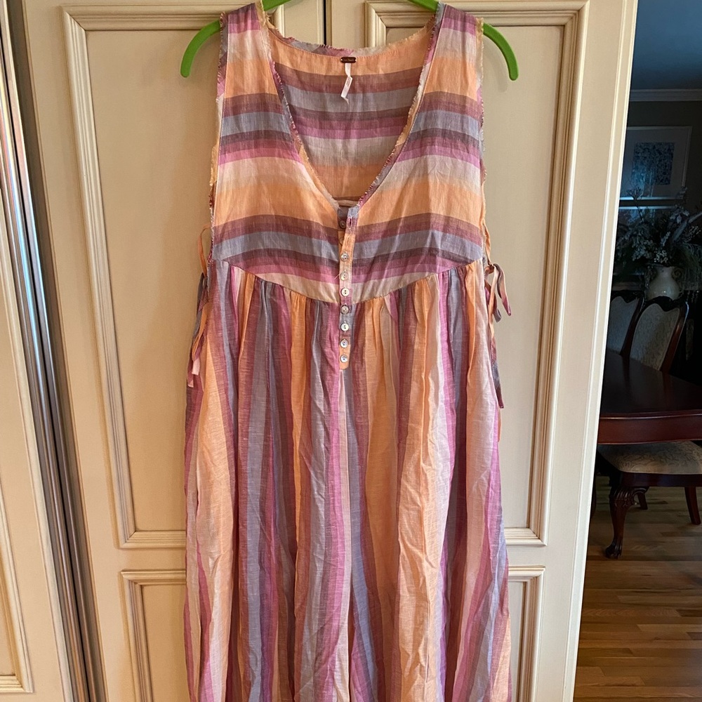Free People Flowy Wide Leg Jumpsuit